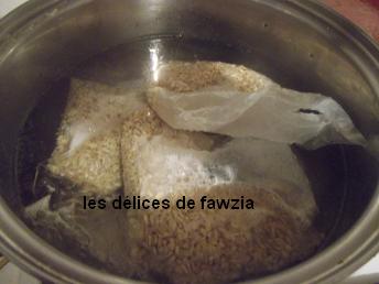 Ebly (blé précuit) en sauce tomate et boulettes de viande hachée - Les